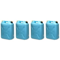 Scepter 5 Gal Military Style Water Can Container with Spout, 4 Pack