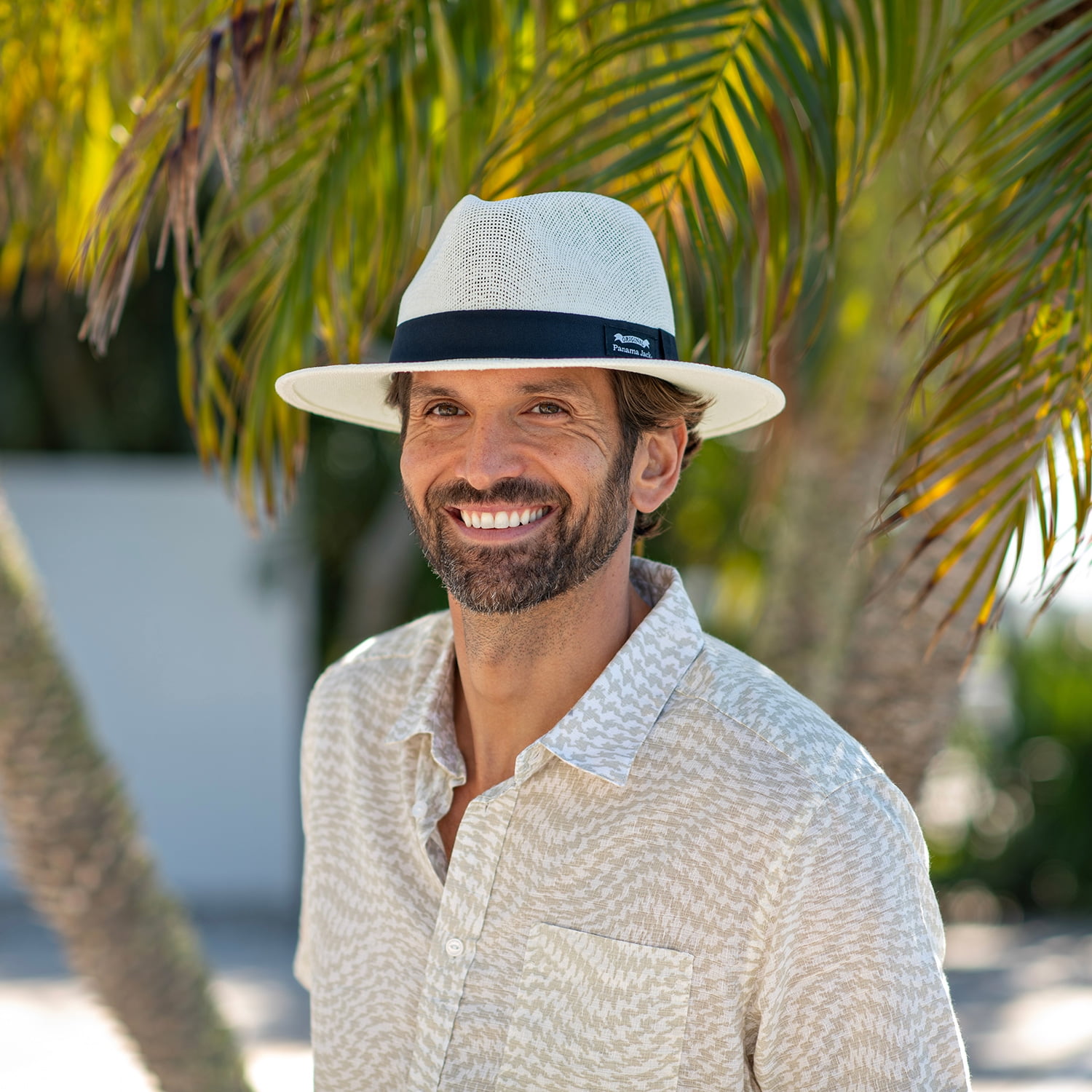 Panama Jack Sun Safari Matte Toyo Straw Hat - Ivory - Men’s Large/X-Large