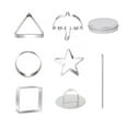 thumbnail image 2 of 8pc Mini Cookie Cutter Set with Box,Small Stainless Steel Fruit Veggie Tiny Polymer Clay Cutters,Geometric Set For Biscuit Mold,Umbrella Triangle Star Baking Cake Molds,Cookie Cutters Metal Shapes, 2 of 9