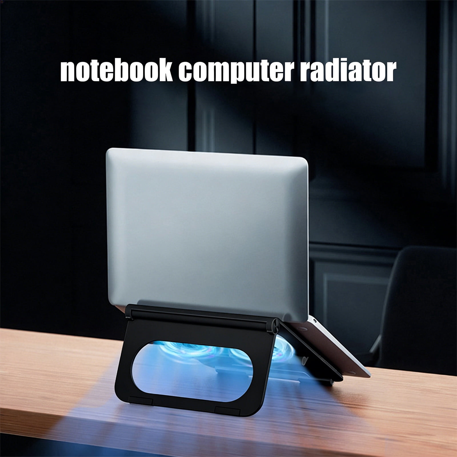 weibbin Laptop Stand Tablet Desktop Lifting and Height Increasing Stand Portable Folding Fan Lifting System 12.6x9.06x3.54in