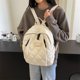thumbnail image 2 of Mochila pequeña y fresca Likrtyny para ropa algodón mochila sencilla informal ligera y al desgaste para mujer bolso escolar versátil universitario 8082-PZ20240712014692 Blanco, 2 of 9