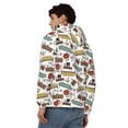 thumbnail image 4 of Honeii Art Of Living Print Hoodies for Men, Pullover & Full Zip, Breathable Zip up Hoodie, Sweatshirt-Medium, 4 of 5