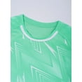 thumbnail image 4 of Jhaoyu Kids Boys Casual Sport T-shirts Gradient Quick Dry Short Sleeve Tee Top Football Training Light Green XXS, 4 of 7