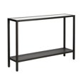 thumbnail image 1 of Henn&Hart 46" Blackened Bronze Metal/Glass Console Table, 1 of 8