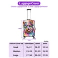 thumbnail image 5 of Hippie Yorkshire Terrier Portrait Watercolor Tie-Dye Vintage Styles Travel Luggage Cover Yorkie Dog Lover Gifts Suitcase Dust Protective Decor - 00014, 5 of 5