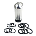 thumbnail image 2 of Llavero de Buceo con Mini Tanque Y Herramienta de Latón Incluye 12 Anillos de Goma para Mantenimiento de Reguladores Y Válvulas Adecuado para Equipo Plateado, 2 of 8