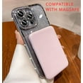 thumbnail image 6 of (Mirror ) Ripple Magnetic Kickstand Case for IPhone 15 14 13 12 Pro Max (Glitter Lens Protector ) (Sparkling Diamond ) Cover Comptible with Magsafe Pretty Cases (Black,for iPhone 12), 6 of 10