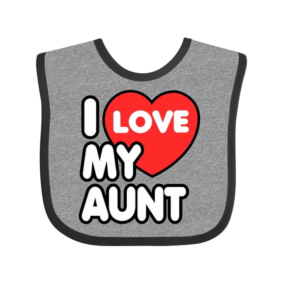 Inktastic I Love My Aunt Boys or Girls Baby Bib
