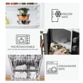thumbnail image 5 of Shaws Cookware 30 Piece Glass Food Storage Containers with Lids, Easy Lock Airtight Lid, For Meal Prep, Leftovers, Fruit, Fridge, Freezer , & Oven Safe, Assorted Sizes, 15 Containers & 15 Lids, Black, 5 of 11