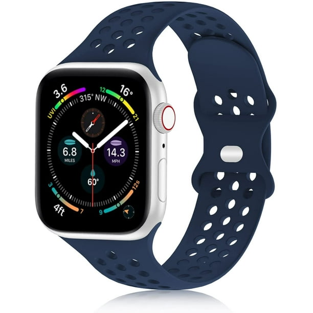 IBAOLEA Compatible with Apple Watch Band Soft Silicone Sports Band iWatch Band Compatible for Apple Watch Series SE 7 6 5 4 3 2 1 Sport Edition