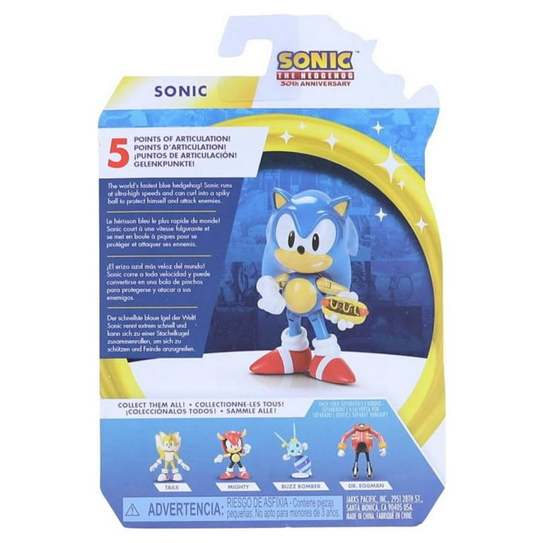 Sonic The Hedgehog Prime Articulated Action Figure Series 1 3-Inch Mystery  Box [18 Packs, Capsule]