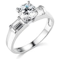 thumbnail image 2 of 2.25 Ct Round Cut Engagement Wedding Ring Set Real 14K White Gold Matching Band, 2 of 7