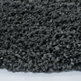 thumbnail image 4 of SAFAVIEH August Sophia Solid Shag Area Rug, Charcoal, 6'7" x 6'7" Round, 4 of 8