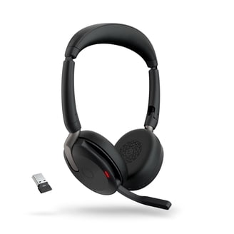 Jabra Evolve2 75 Wireless Bluetooth Headset, Black, with
