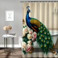 thumbnail image 3 of RKSupls Shower Curtain, Vintage Peacock in Clawfoot Tub Waterproof Polyester Shower Curtain with Hooks for Chic Elegant Home Bathtub Bathroom Decor Washable Curtains, 3 of 5