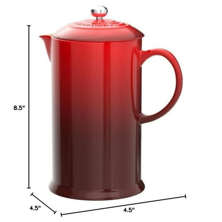 

Le Creuset Stoneware Cafetiere with Metal Press 750 ml - Cerise