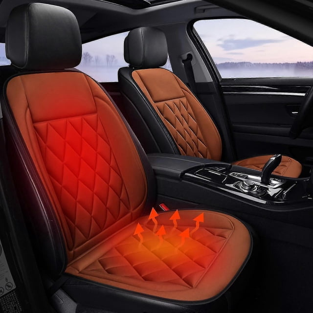 2 pieces car electric heating pad winter electric heating pad car 12v car electric heating pad office universal electric heating pad