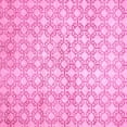 thumbnail image 1 of Ahgly Company Indoor Square Abstract Pink Modern Area Rugs, 3' Square, 1 of 4