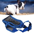 thumbnail image 1 of Muzzle, Breathable Soft Edges Adjustable Short Snout Dog Mesh Muzzle  For Shar Pei Blue,, 1 of 8
