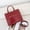red, variant on Genuine Cowhide Leather Women's Crocodile Embossed Tote Bag, Top Handle Crossbody Shoulder Purse
