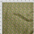 thumbnail image 4 of oneOone Viscose Chiffon Lime Green Fabric Floral Dress Material Fabric Print Fabric By The Yard 42 Inch Wide, 4 of 5