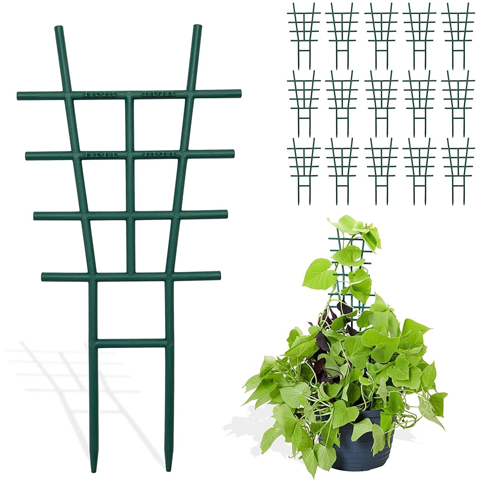 4Pcs Plant Support Rack Garden Plastic Trellis Flower Vines Climbing Stand HOT 