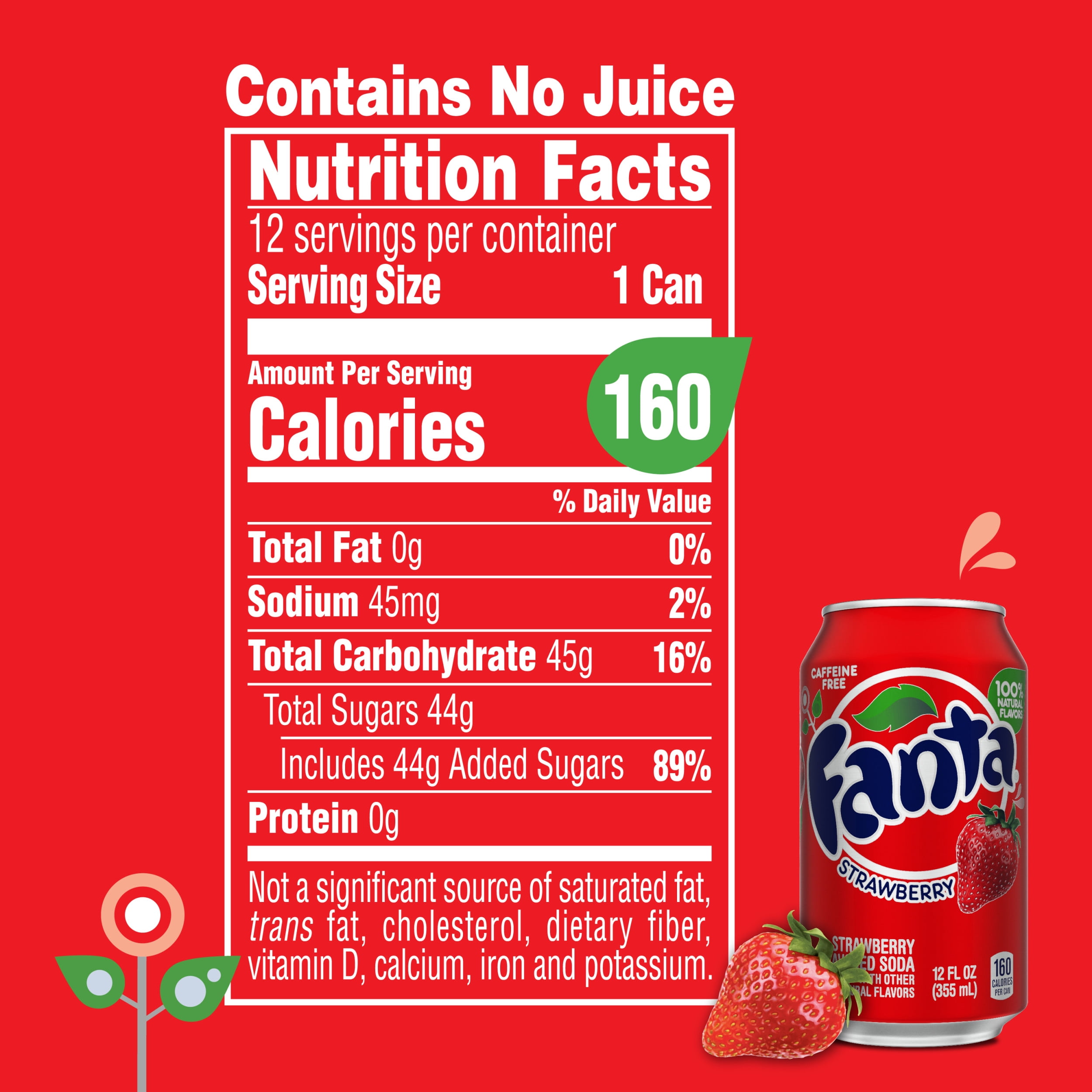 Fanta Strawberry Nutrition Facts