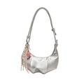 thumbnail image 4 of Bolso de hombro para mujer, estilo francés, regalo de San Valentín, bolso de mano para cumpleaños callejeros. Plata, 4 of 9