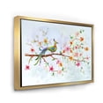 thumbnail image 3 of Designart 'Little Bird Sitting On Blooming Branch' Traditional Framed Canvas Wall Art Print, 3 of 5