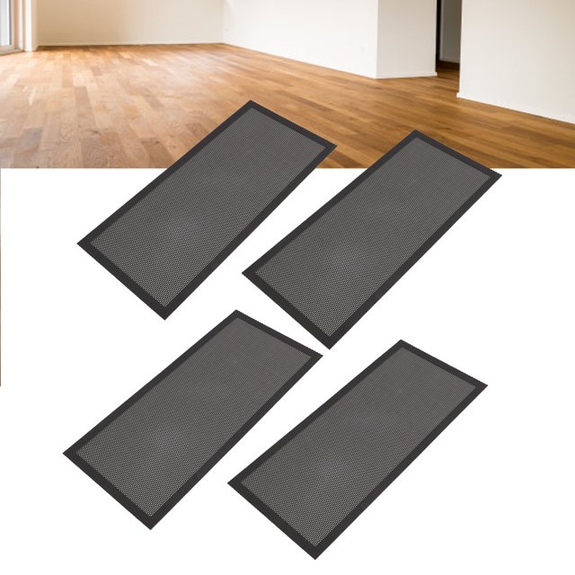 4pcs Magnet PVC Vent Screen Net, Strong Magnetic Frame, Catch Debris Hair, Easy Installation, Great Ventilation, Home Vent, Floor