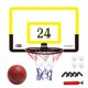 thumbnail image 1 of Tablero de baloncesto transparente para colgar en la puerta, Mini tablero trasero de baloncesto sin perforaciones con 1 cesta de red, 4 ganchos, 1 baloncesto Wmkox8yii HAHFKSH1003, 1 of 9