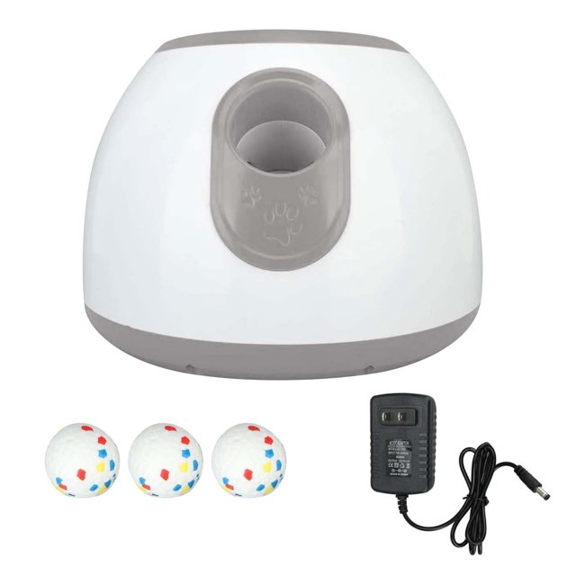 SXcggal Lanceur Intelligent pour Chien Extérieur avec Trois Vitesses Distance Réglable Machine de Service Automatique et Jouet Interactif pour Animaux Accessoires Pratiques et Mignons pour Animaux