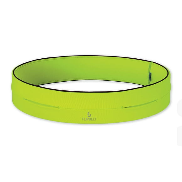 Cinturón para correr FlipBelt Classic, L, amarillo neón