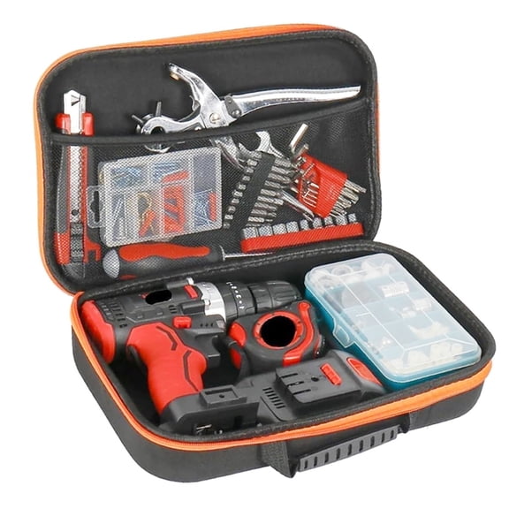 Tools Bag For Drill Tool Kit Large Capacity Waterproof Hardware Storage Bags Electrician Box Tool Zipper Bag Ourdoor Hard Case