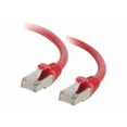 thumbnail image 3 of C2G 100ft Cat5e Snagless Shielded (STP) Ethernet Network Patch Cable - Red - Patch cable - RJ-45 (M) to RJ-45 (M) - 100 ft - STP - CAT 5e - molded, stranded - red, 3 of 7