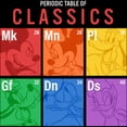 thumbnail image 2 of Toddler's Mickey & Friends Periodic Table of Element Classic Friends Graphic Tee Black 4T, 2 of 3
