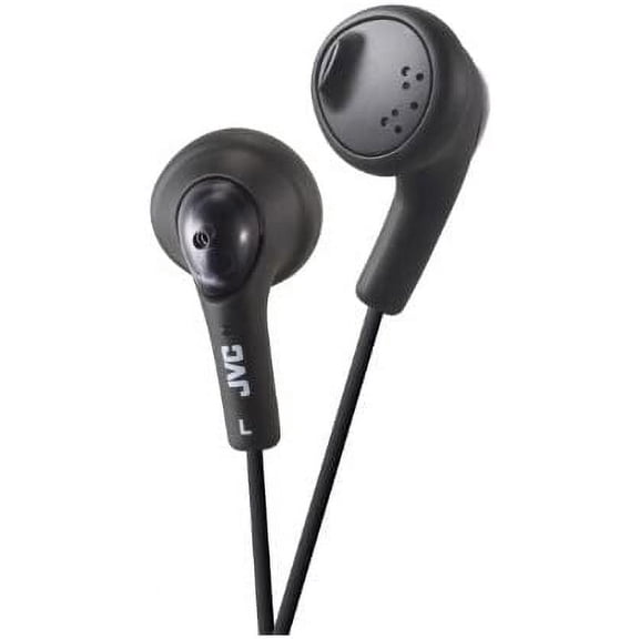 JVC HAF160 Black Gumy Bass Boost Stereo Wired in Ear Headphone With Comfortable Fit