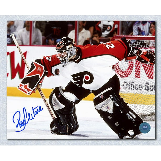 Ron Hextall Philadelphia Flyers Autographed Blocker Save 8x10