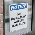 thumbnail image 4 of (2 Pack) No Trespassing Without Permission OSHA Notice Sign 5 Inch X 3.5 Inch Vinyl Label Decal Sticker Weather Resistant, UV Protected for Workplace, Business, and Construction Site,, 4 of 7