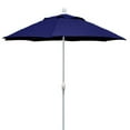 thumbnail image 3 of 7.5' Hex Home Terrace  Umbrella 6 Rib Crank White with Forest Green solution dyed acrylic canopy, 3 of 10