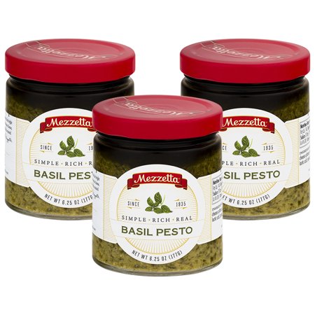 (3 Pack) Mezzetta Basil Pesto, 6.25 OZ