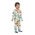 thumbnail image 3 of CLOISE Family of 4 Halloween Pajamas Cute Cartoon One-Piece Sleepwear Baby 12 Months Hooded Full-zip Pajamas Comfortable Long Sleeve Jumpsuit Funny Halloween Clothes Multicolor, 3 of 4