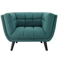 thumbnail image 5 of Modway Bestow 2 Piece Upholstered Fabric Armchair Set in Teal, 5 of 5