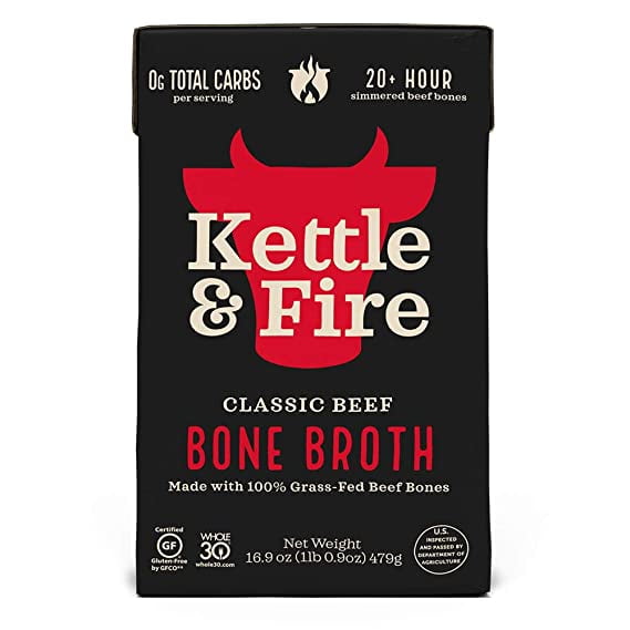 Kettle & Fire Bone Broth, Beef 16.9 oz(Pack of 1)