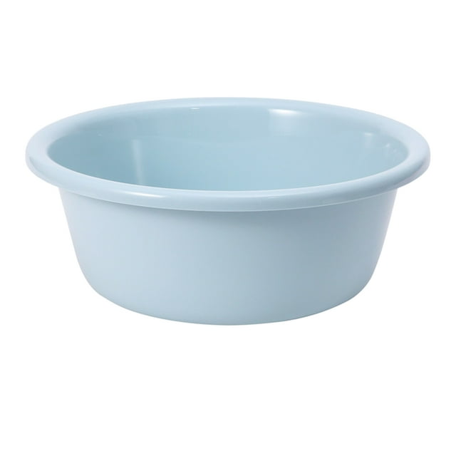 Household Round Plastic Wash Basin, Blue Saving Space High Strength Small Size 12 Inch Round Plastic Wash Basin For Bathroom