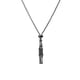 thumbnail image 1 of Zhuge Colgante de collar, bolsa de malla de piedra original de cristal natural, bolsa de malla ajustable con junta de bambú de metal Collar (negro, pequeño), 1 of 4