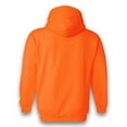 thumbnail image 5 of Gildan High Visibility Hoodie Sweatshirt with Pocket for Men Size-S | Soft Fleece 8oz Safety Orange Hi Vis Work Pullover, Safety Reflective Hooded, 5 of 5