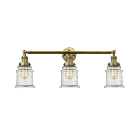 

Innovations Lighting 205-S Canton Canton 3 Light 30 Wide Bathroom Vanity Light - Brass