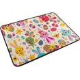 thumbnail image 2 of SKYSONIC Easter Bunny Door mat Non Slip Floor Door Rug Soft Floor Mat for Kitchen Garden Bedroom Indoor Outdoor Entrance Home Holiday Decoration 23.6" x15.7", 2 of 7