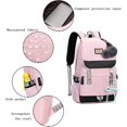 thumbnail image 4 of Asge Mochila para Niñas Niños Bolsa Escolar Niños Bolsa de Libros Mujeres Mochila Casual de Día Asge Múltiples bolsillos y compartimentos, fáciles de llevar, 4 of 4